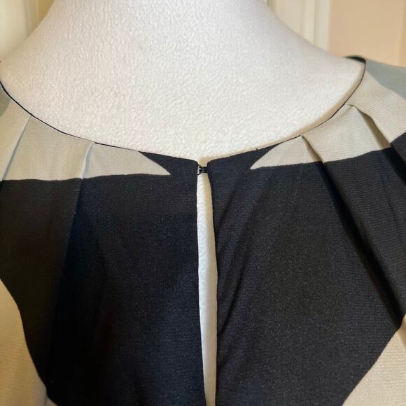 Mara Hoffman Geometric Long Sleeve Shift Dress Size Small Mod, Sophisticated - Picture 6 of 11